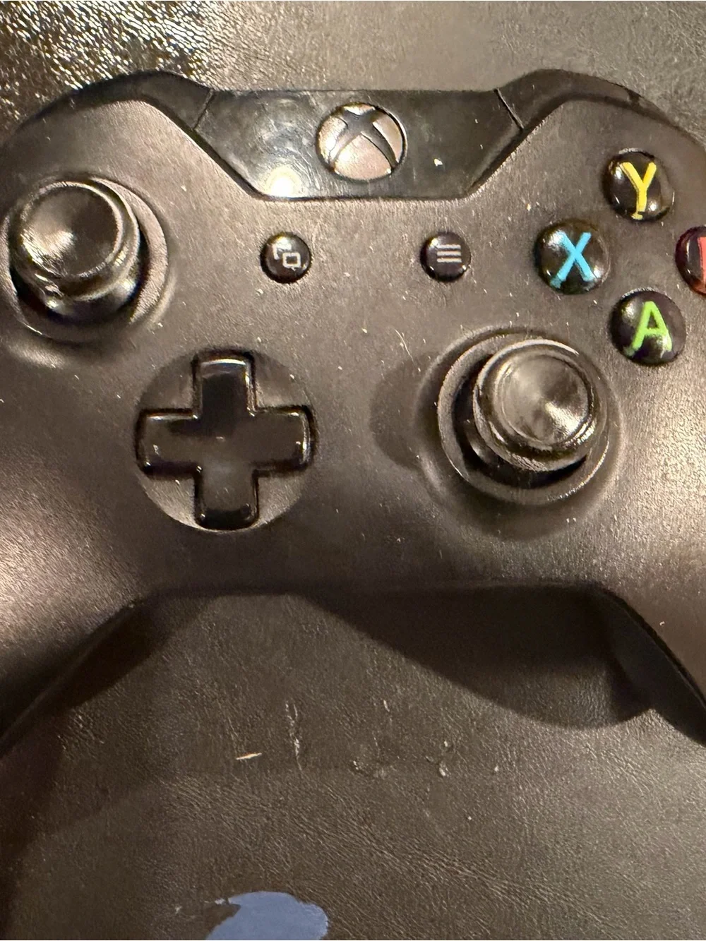 Xbox One Console with Two Black Wireless Controllers -